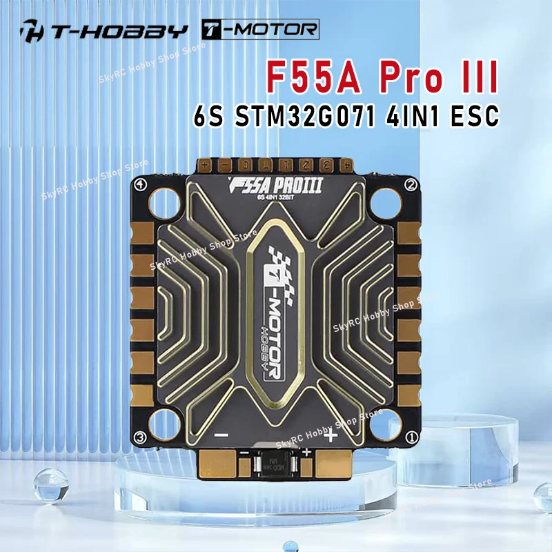 

T-MOTOR T-HOBBY New F55A Pro III 4-in-1 ESC - TPHR8504 MOS 3-8S 55A 65A Burst 16-128KHZ 30.5*30.5mm AM32 RC FPV Part