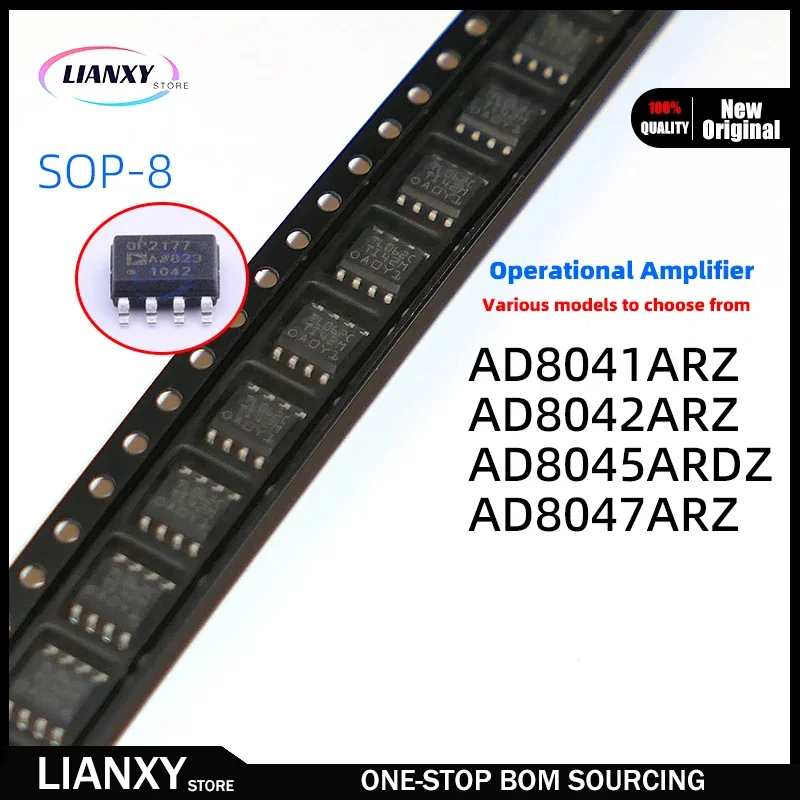 

5 шт. SOP-8 AD8041ARZ AD8042ARZ AD8045ARDZ AD8047ARZ AD -REEL7 -REEL -R7 Op Amp, новый оригинальный