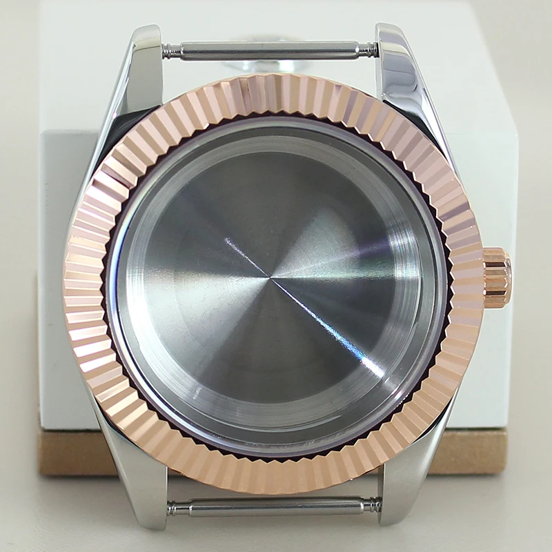 36 мм/39 мм корпус часов с шестерней, водонепроницаемый для Seiko Nh35 Nh36 Nh34 Nh38 Miyota8215, механизм с сапфировым стеклом, циферблат 28,5 мм Datejust