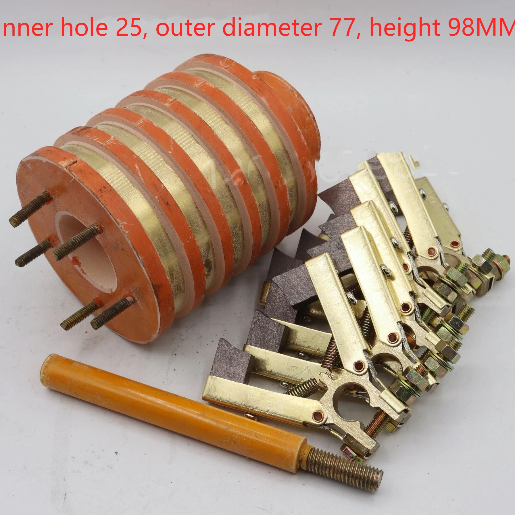 5-way Collector Ring Copper Ring Slip Ring Inner Diameter 25 Outer Diameter 77 High 98