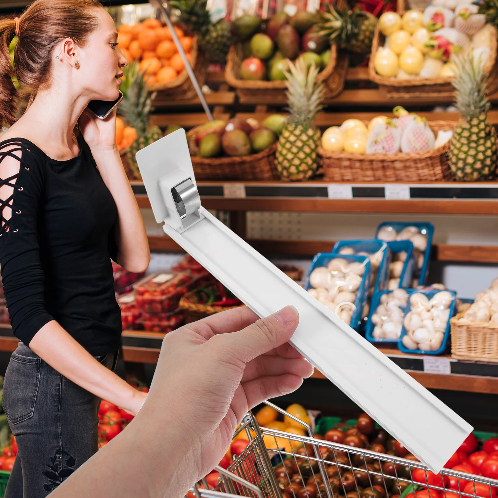 

Automatic Drink Pusher Shelf Organizer Transparent Plastic Beverage Propeller Glide Rack For Supermarket Store Shelf Divider Can