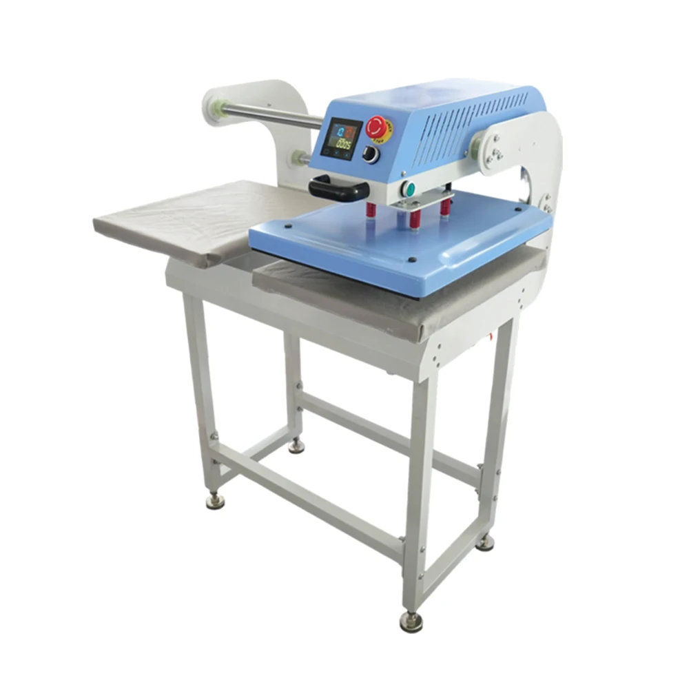Automatic Dual-Station Pneumatic Heat Press Machine For T-Shirts - 3 Sizes (15x15/16x20/16x24in), High Efficiency