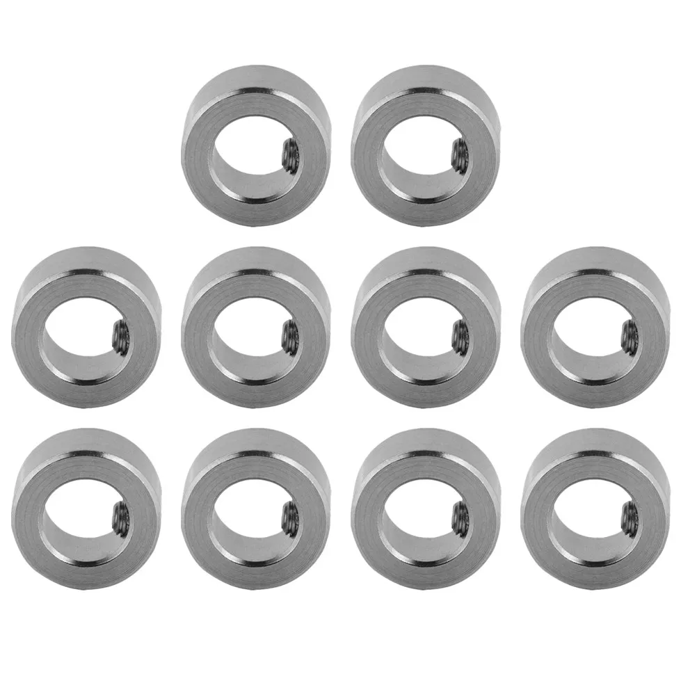 

10Pcs Printer Lock Rings T8 Nut Lock Ring Stainless Steel High Durability 3D Printer Accessories Long Service Life Perfect Fit