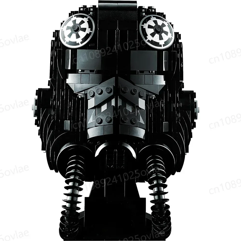 MOC 75274 TIE Fighter Pilot Helmet Space Ship Battle Model Building Block Architecture Education Assembly Model Toy Gifts
