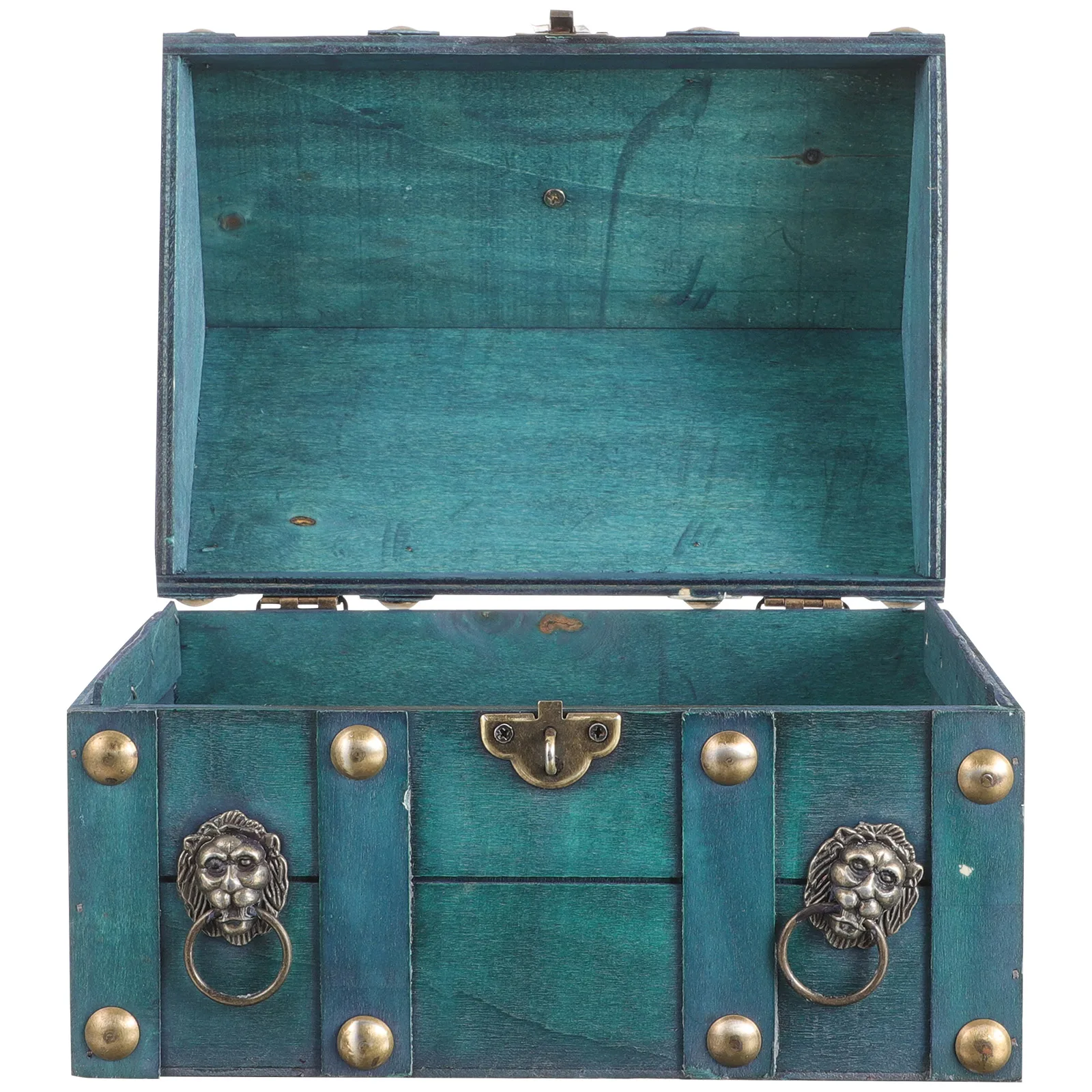 

Wooden Jewelry Box 6300J-02GK01 Emerald Small Lock Storage Case for Rings Necklaces Earrings Bracelets Dust Protection
