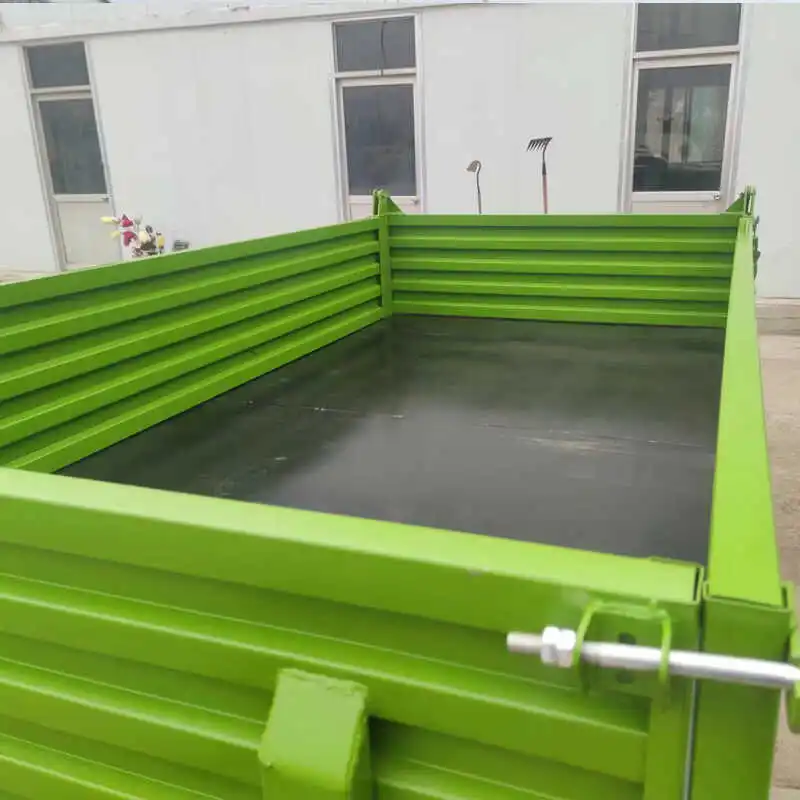 Rimorchio agricolo - Lettino per trattore con capacità di 3 tonnellate - Trasporto agricolo per cereali - Rimorchio autoscarico con scarico posteriore