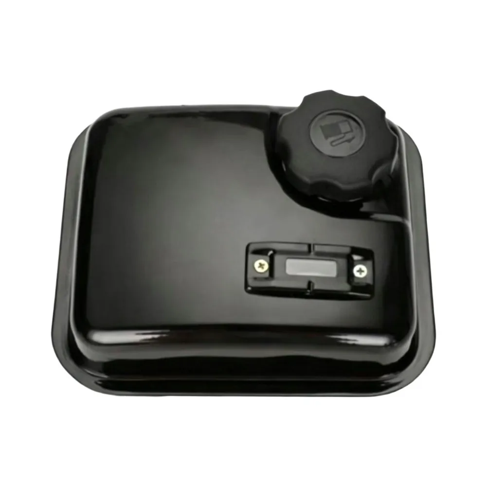 Threaded Neck Tank Fuel Tank With Gauge Robust Metal Construction Threaded Neck Design Optimized Fuel Flow Black