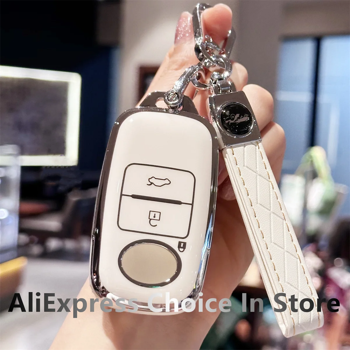 

Мягкий брелок из ТПУ, автомобильный брелок для Toyota Yaris Ativ Raize Veloz Avanza Rush Perodua Daihatsu Malaysia, автомобильные аксессуары