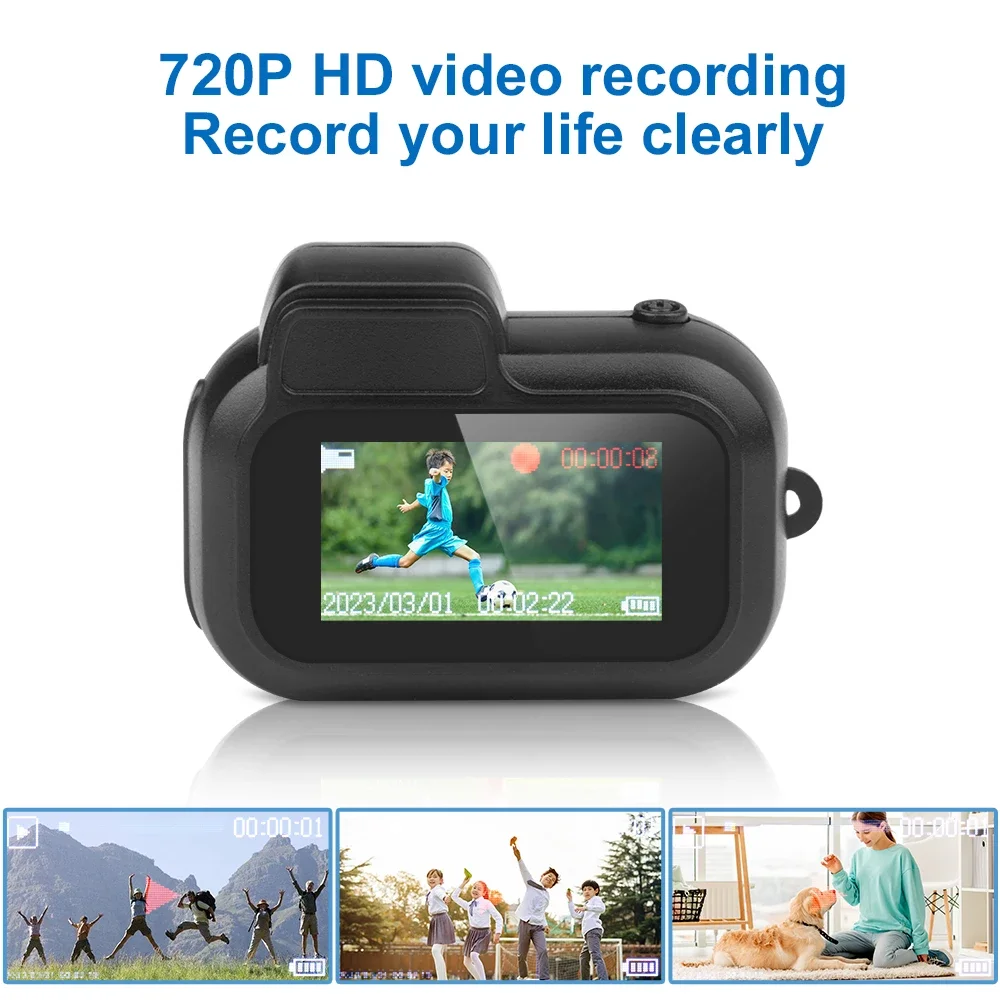 2026 Retro Mini Camera with Screen Indoor Home Outdoor 1080p HD Portable Very Small Camera Video  Support TF Card Holiday Gifts