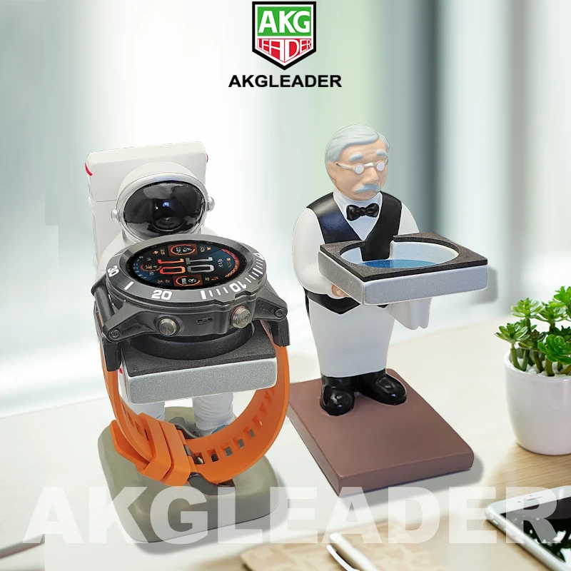 

AKGLEADER Space man Cartoon Charger Cradle Dock for for Garmin Fenix 7X Pro Strap 6X Pro 5X 3HR Wireless Charger Stand Holder