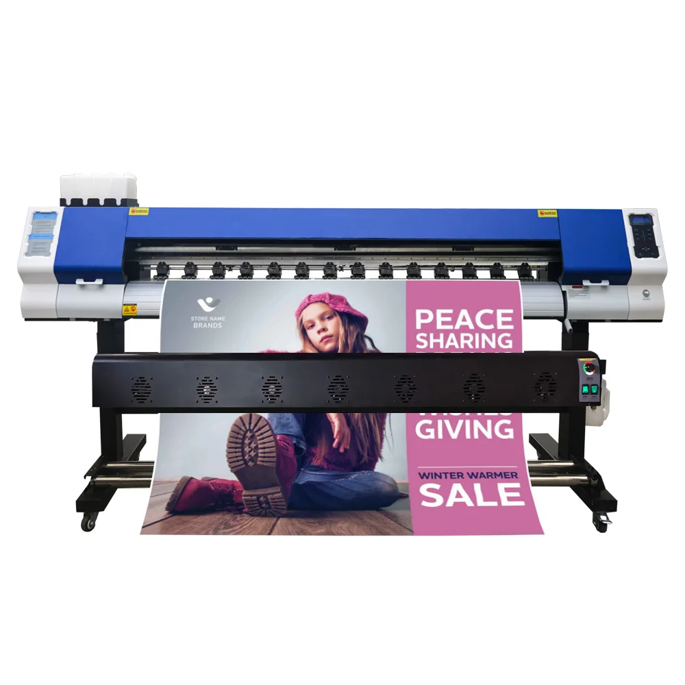 JC PRINT 1.9M 1.8M 1800mm 1850mm I3200 XP600 Head Sublimation Printer Printing Machine Digital Inkjet Eco Solvent Printer