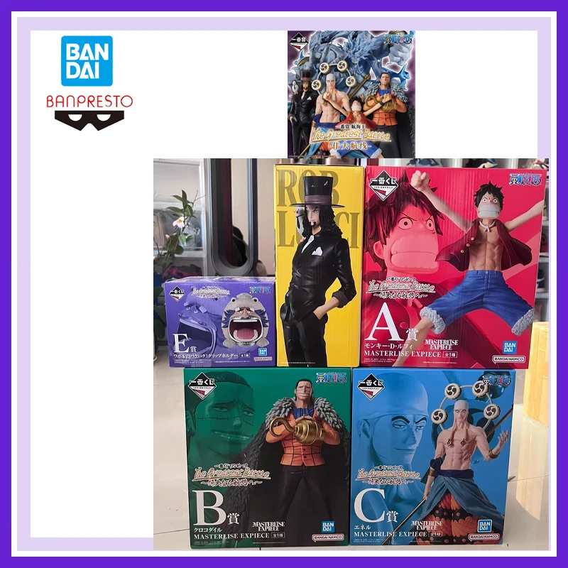 

В наличии Аутентичный Фирменный Новый Неоткрытый Bandai Banpresto One Piece Ichiban Kuji Rob Lucci Eneru Sir Crocodile Monkey D Luffy Toy