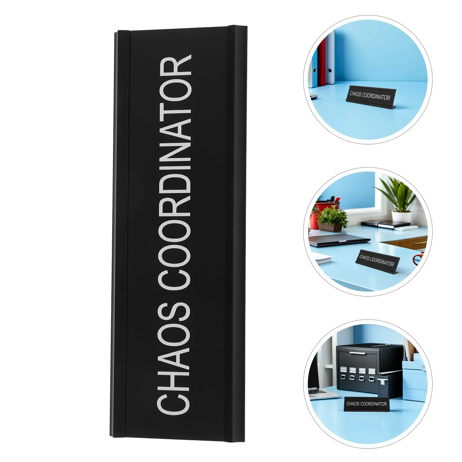 

2Pcs Name Plate Block L-Shaped Aluminum Alloy Office Desk Sign Holder Table Card Holder Metal Business Card Display Stand