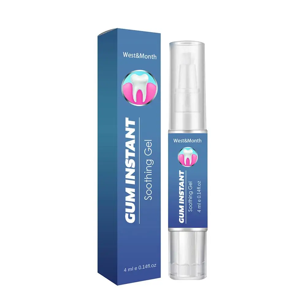 Gel antiséptico calmante, tratamiento de encías inflamadas, ulceración bucal, tejido bucal, lengua, pasta de dientes transitoria, 4ml, X2P6