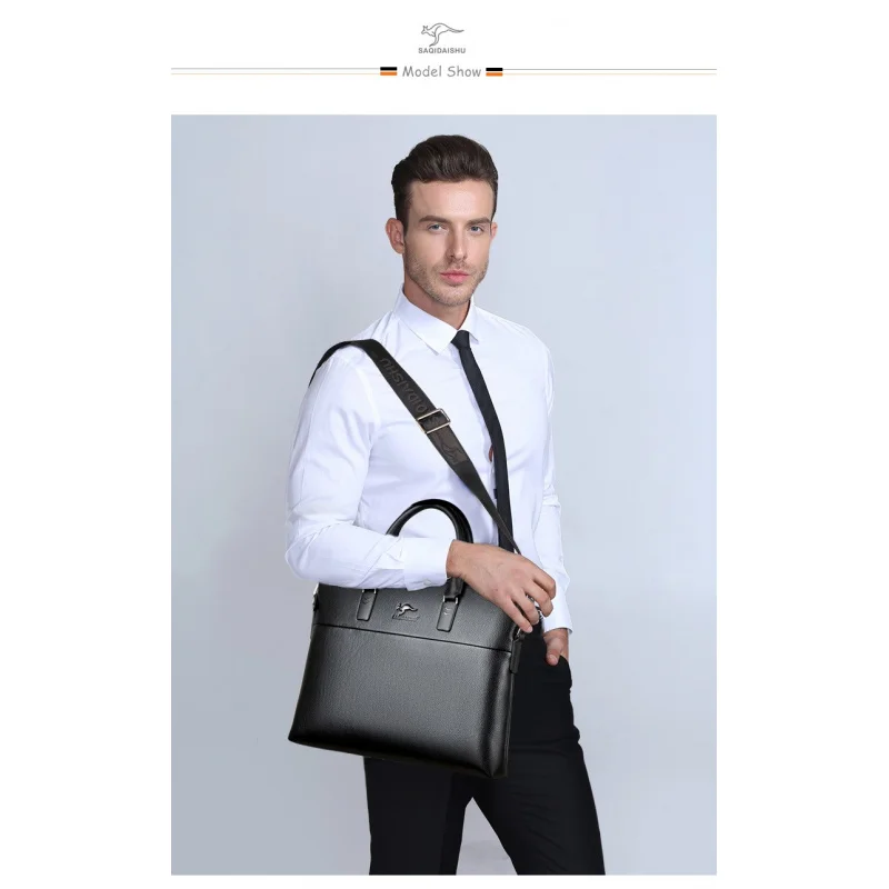 Men's Handbag Large Capacity Business Briefcase Single Shoulder Crossbody Bag
