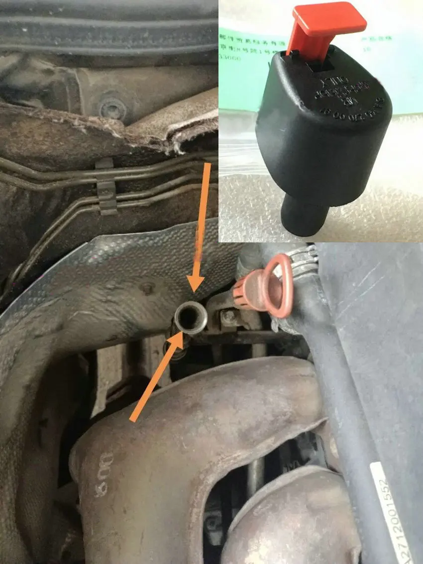 For C180 C200 A200 B180 B200 CLA200 GLA200 Transmission Dipstick Cover Oil sump port plug clip