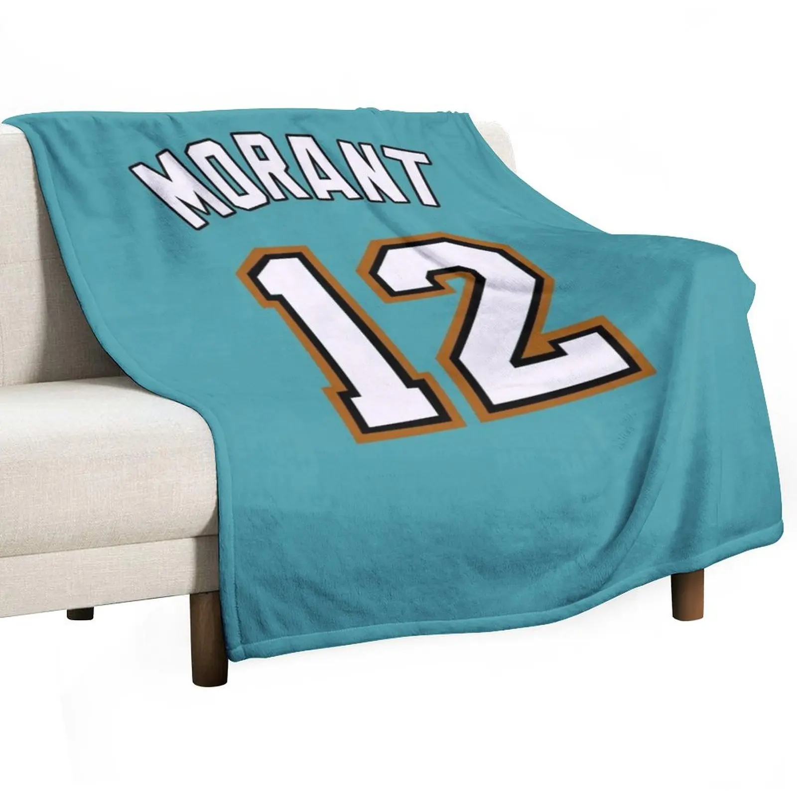 

Ja Morant throwback jersey Throw Blanket Tourist Softest Luxury Thicken Blankets