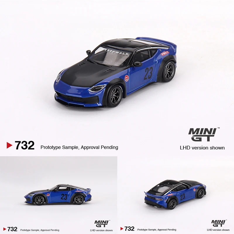 

MINIGT 732 In Stock 1:64 LBWK Z LB Nation Works Serian Blue Diecast Diorama Car Model Collection Miniature Toys