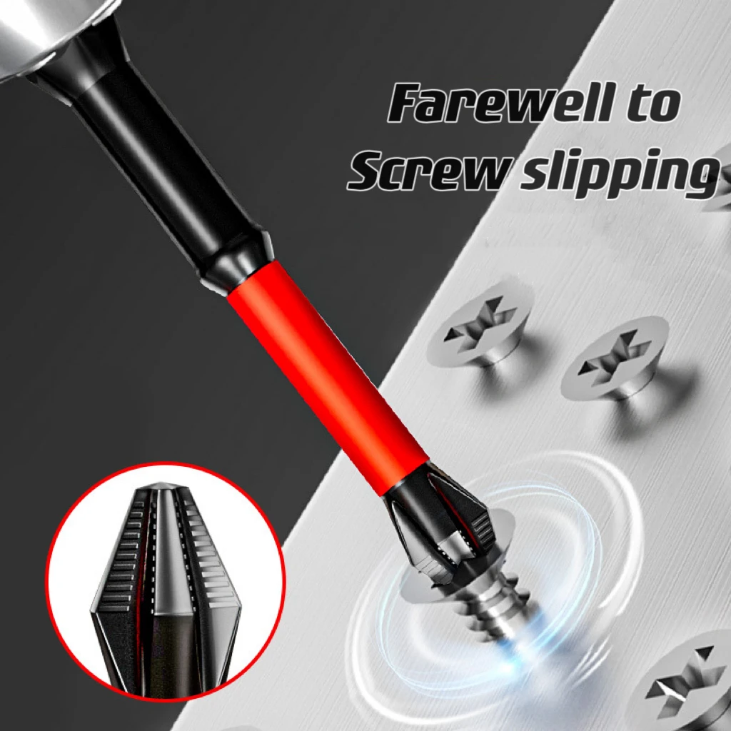 PH2 Anti Slip Bits Magnetic Screwdriver Bit Set 25-150mm Alloy Steel Impact Resistance Bits-Phillip Suitable for Electric Drills