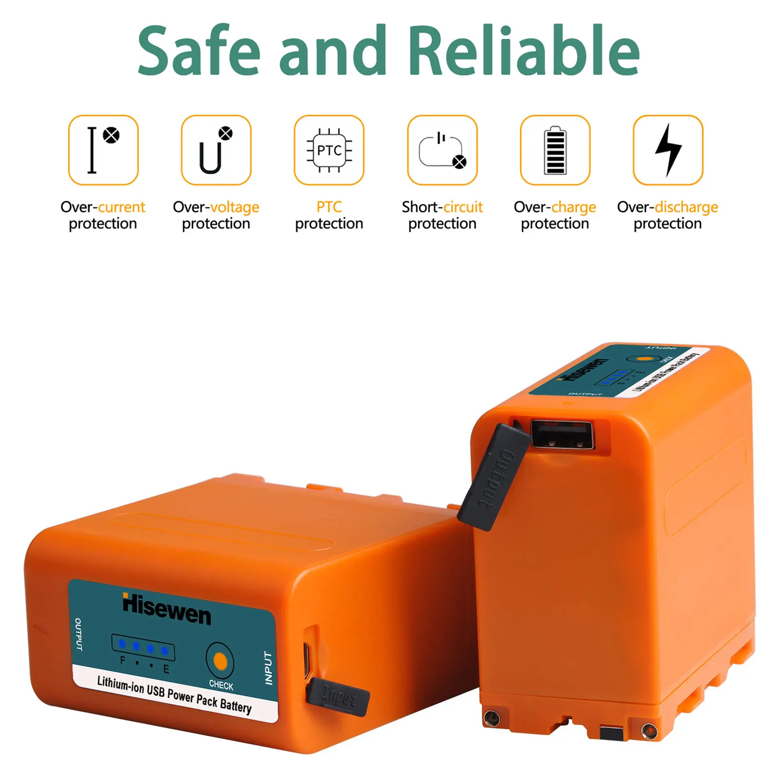 بطارية Hisewen مع مخرج شحن USB ، ضوء فيديو LED ، سوني QM91D ، من من من من من من ؟ #4