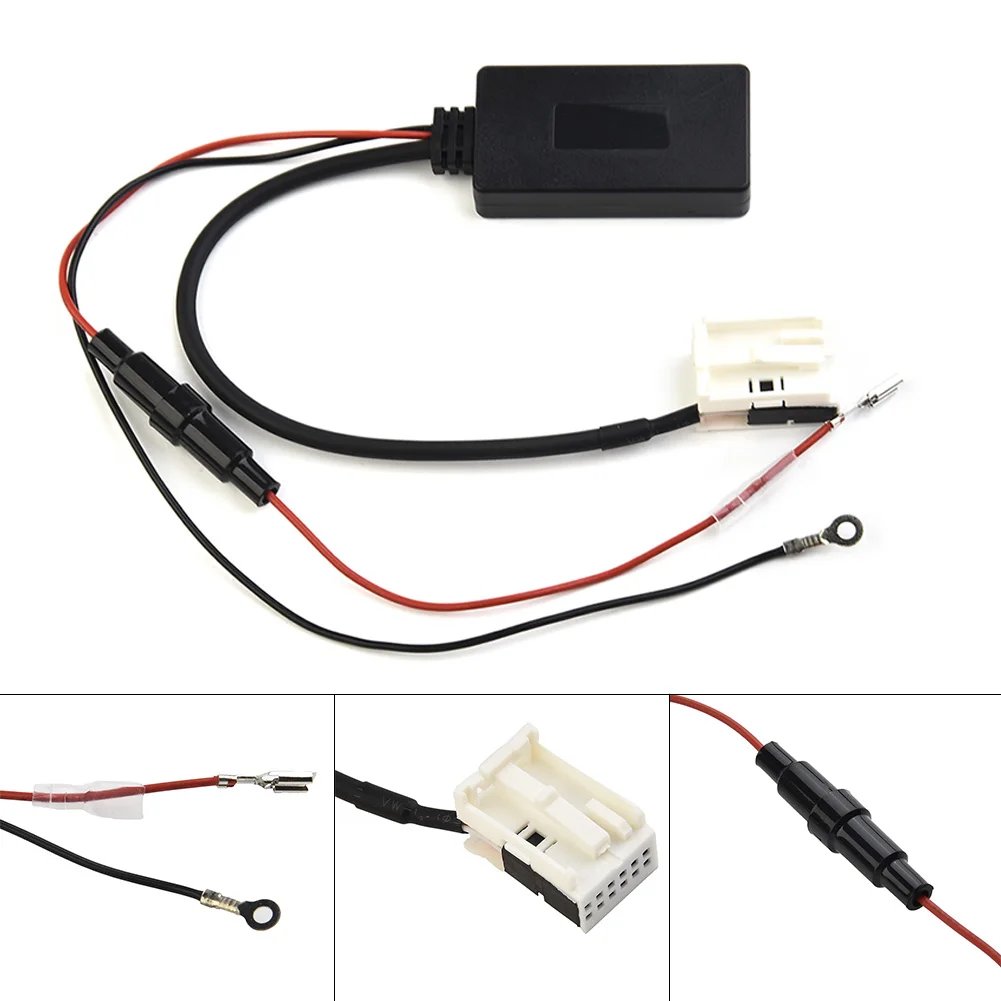 12V AUX Input Adapter Cable for Mercedes-For Cars Including W169 W245 W203 W209 W164 W251 R230 and CL Class Models