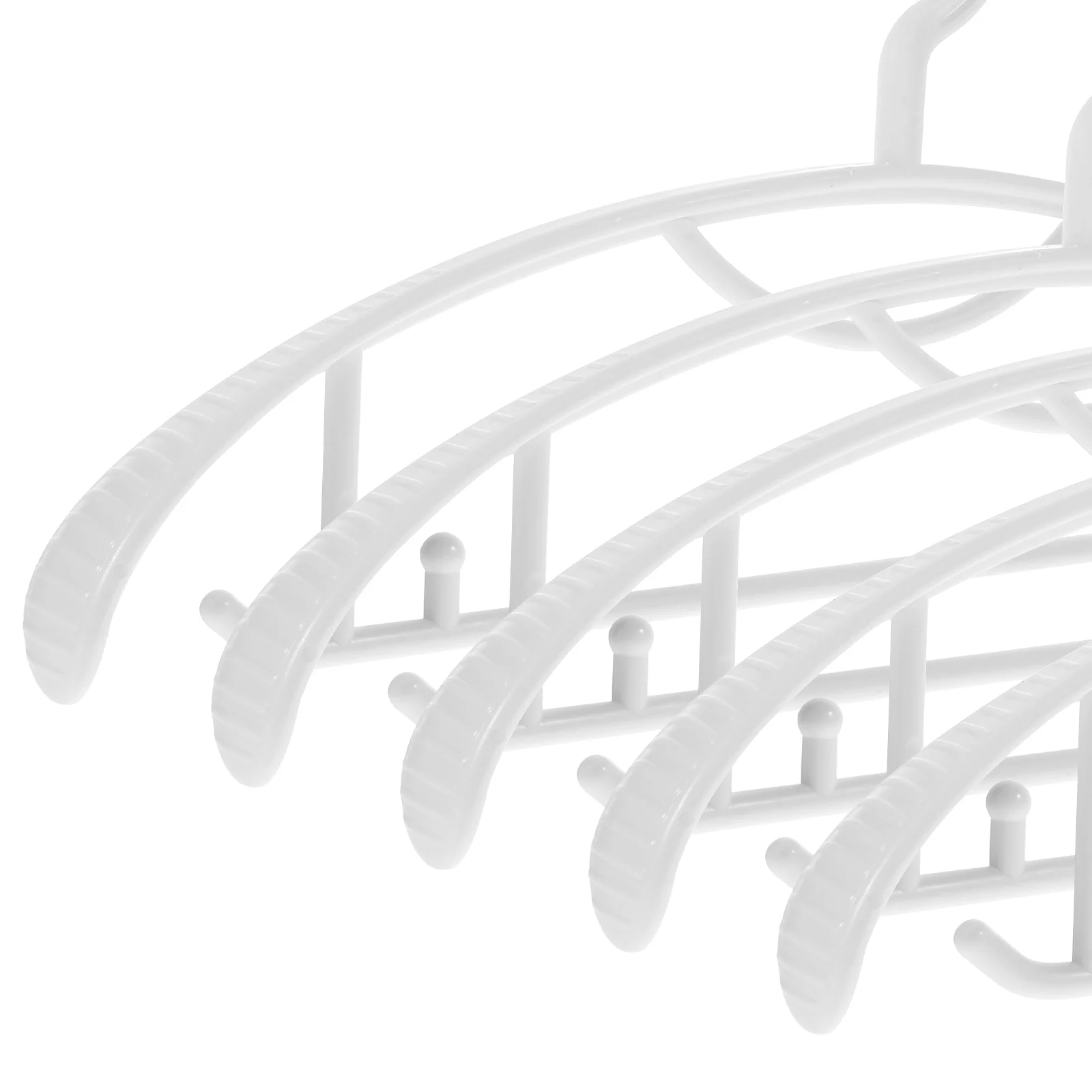 

5 Widened Non-slip Plastic Hangers White Traceless Clothes Hanger for Home Hotel Heavy Duty Coat Hanger Storage Rack