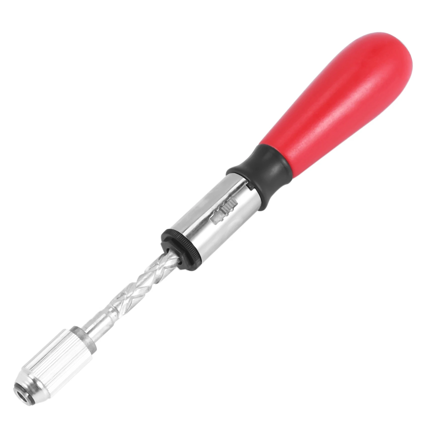 A38M 260MM Spiral Screw Driver Hand Pressing Ratchet Screwdriver with Slotted and Phillips Screwdriver Bits