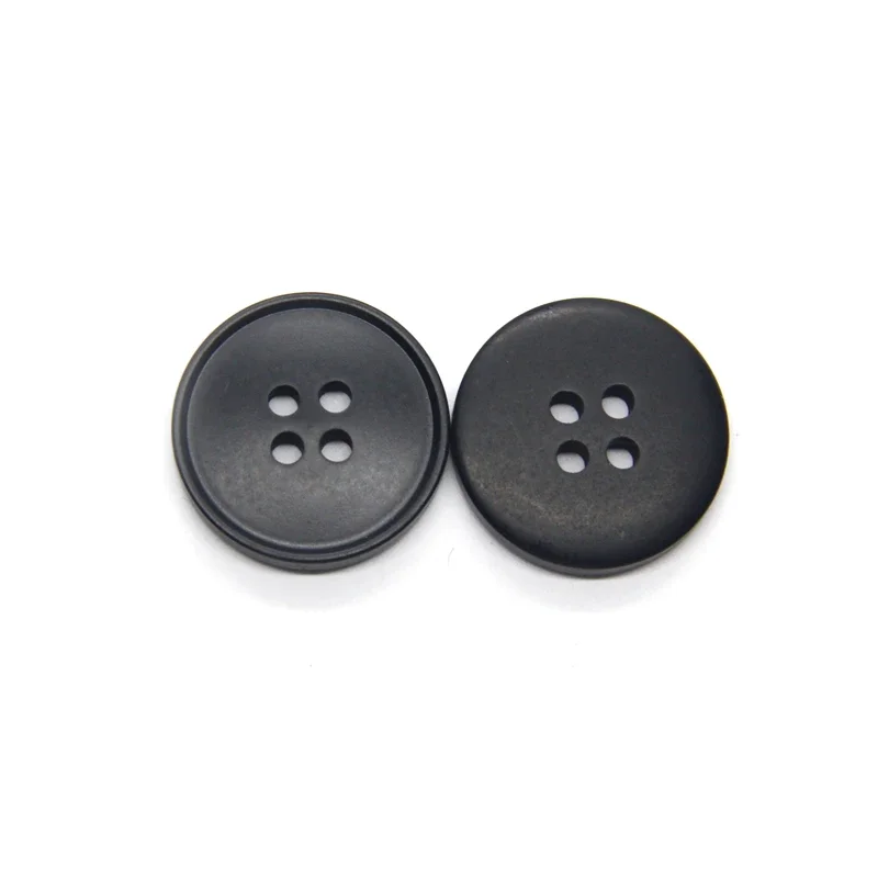 15/20mm Gradient Black Resin Coat Buttons For Clothes Sweaters Suit Fancy Decor 4 Holes Handmade DIY Accessories Wholesale