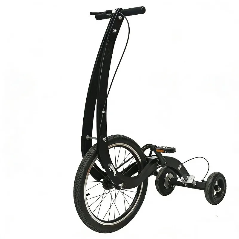 Large Wheel Folding Fitness Standing Bike Full Body Exercise Half Bike Exercise Balance Training 20 Inch
