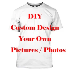 New DIY Pattern T-Shirt For Men Women Personalized Custom 3D Printed T Shirts Summer Casual Short Sleeve O-Neck Tops Street Tees