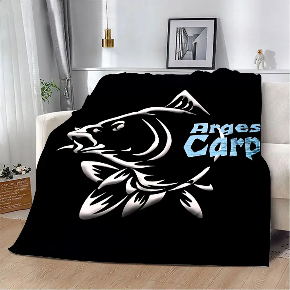 Nash Fishing Logo Printed Blanket Picnic Blankets Warm Blanket Soft and Comfortable Blanket Home Travel Birthday Gift