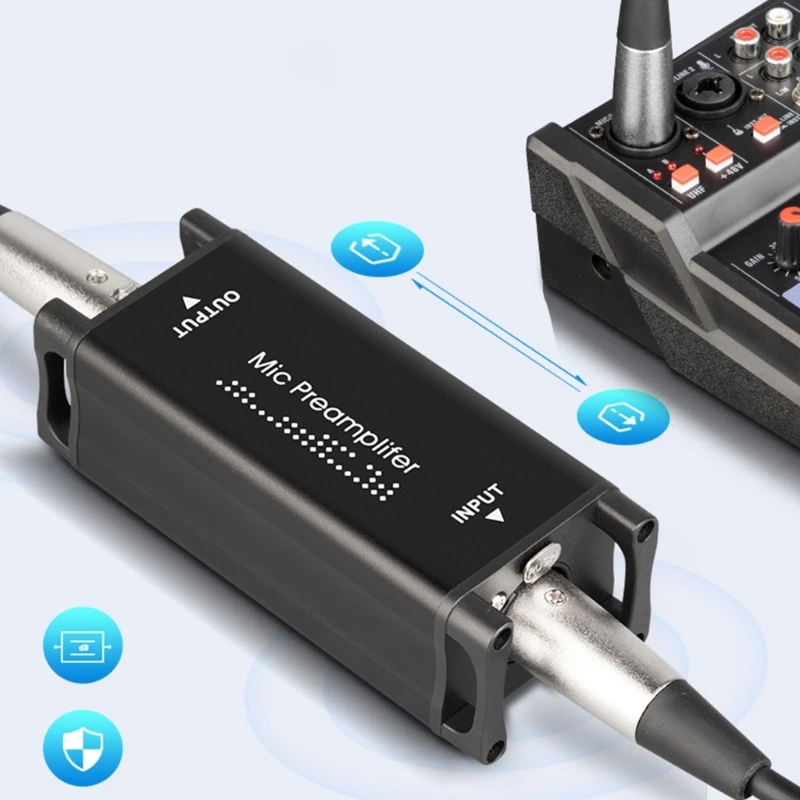 

Alctron MA-1 микрофонный активатор, ультра-чистый, микрофонный предусилитель бустер для студии или домашней записи, Livestream