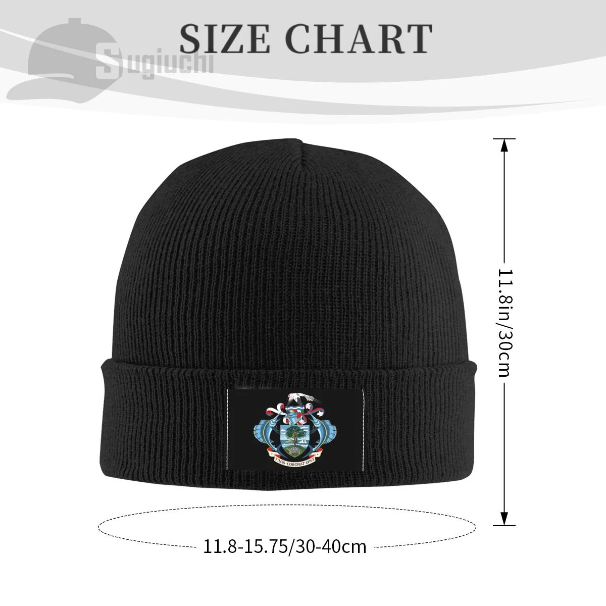 Emblem Of Seychelles Country Top Print Men Women Unisex Knitted Hat Winter Autumn Beanie Cap Warm Bonnet