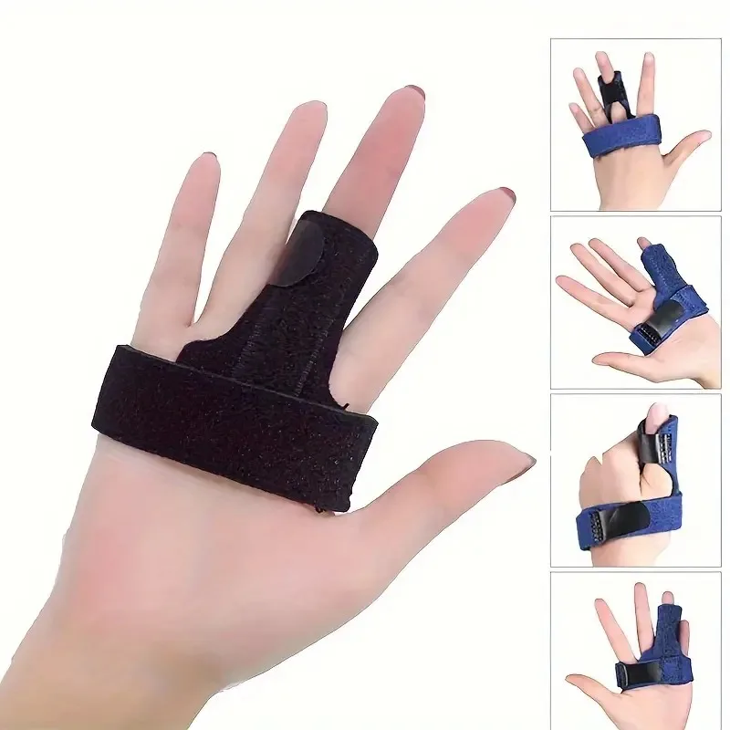 Finger Splint, Adjustable Finger Support Brace, With Fastening Strap For Alleviating Finger Locking, Popping, Bending