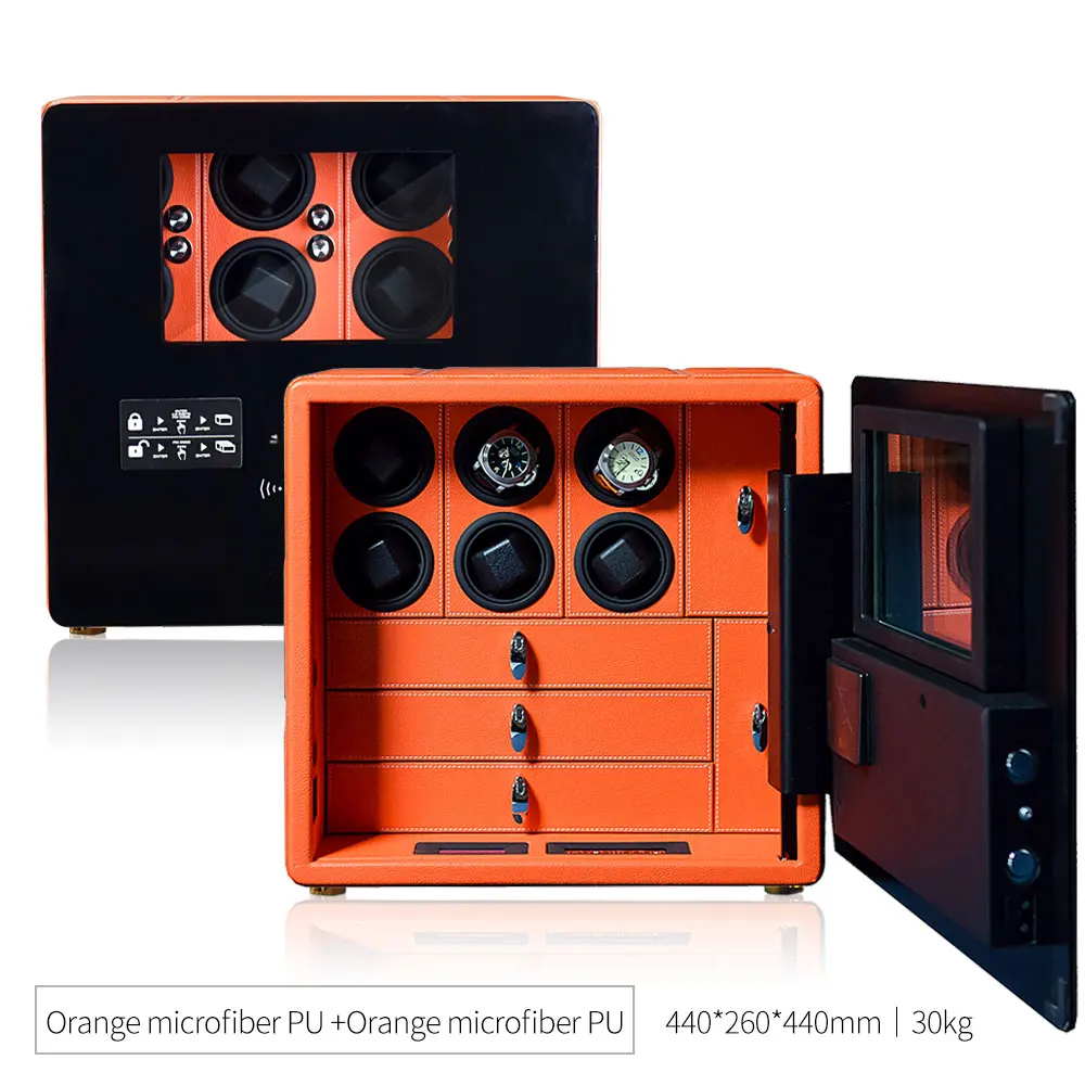 Watch Winder Intelligent Safe Box Automatic Watch Steel Storage Box 6/9/12 Watches & Jewelry Storage Cabinet