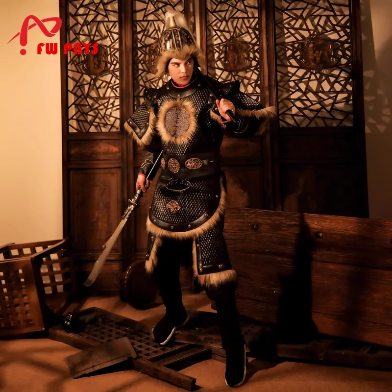 

Mongolian Warrior Armor Costumes For Men Ancient General Clothing Carnival Festival Cosplay TV Movie Play