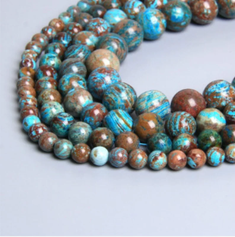 

Natural Blue Crazy Lace Agate Loose Beads for Jewelry Making Necklace DIY Bracelets Accessories