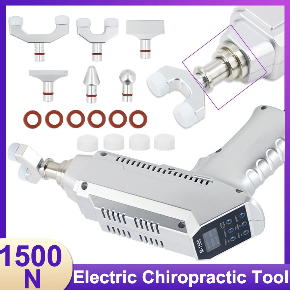 1500N Electric Chiropractic Adjusting Tools Impulse Massage Therapy Scoliosis Improve Spinal Disease Chiropractic Corrector