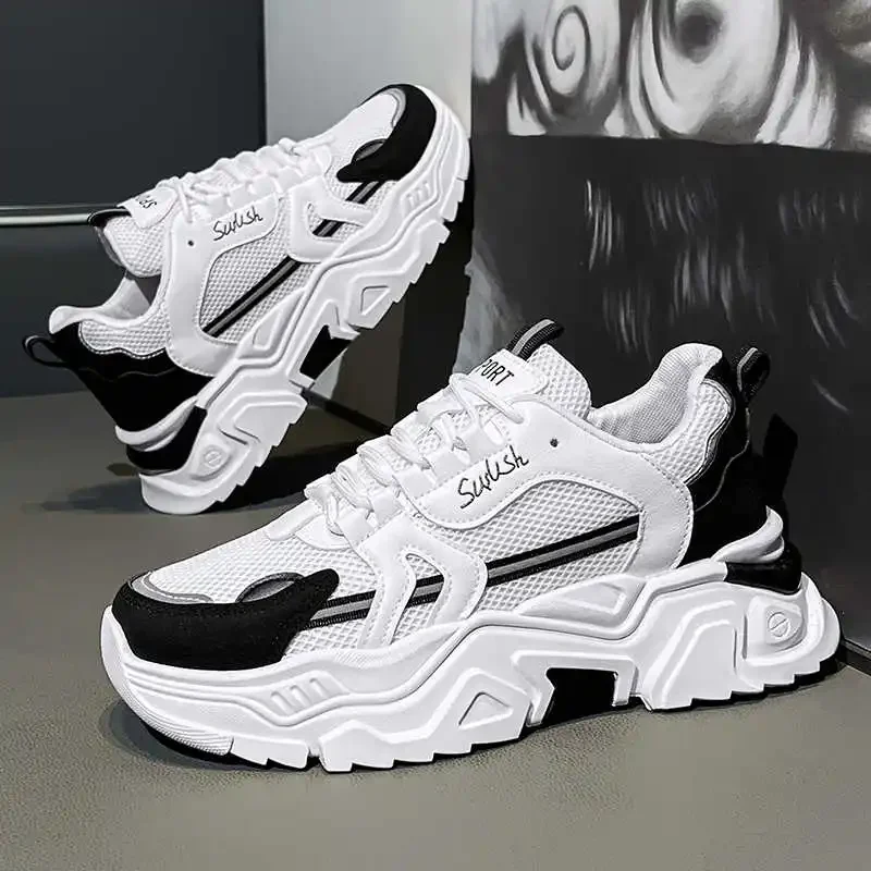 

Демисезонная женская обувь с круглым носом на высоком каблуке Deporte, дешевые кроссовки на высоком каблуке, спортивные кроссовки для игр, все Saoatenis