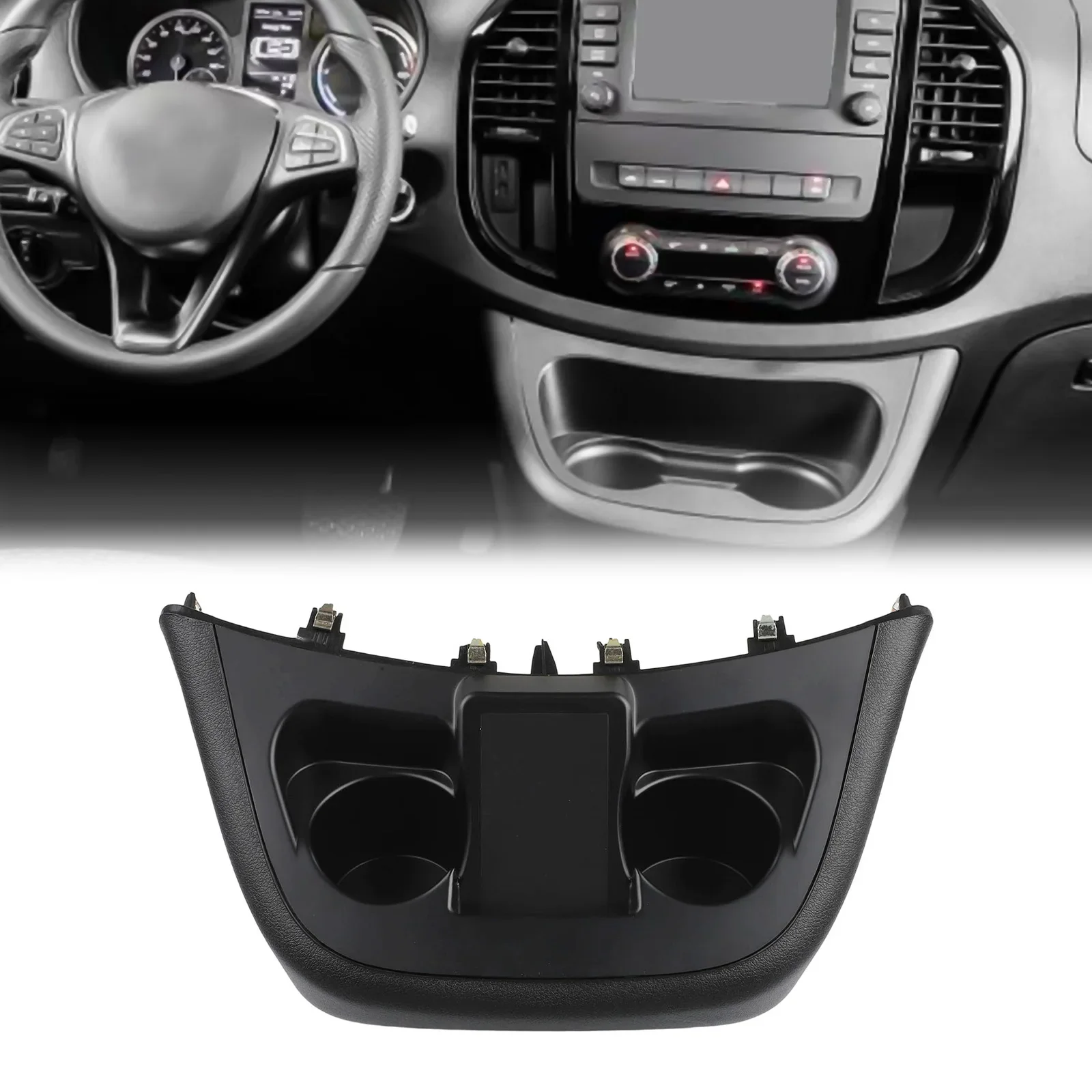 For Mercedes Vito For Metris W447 2016 2023 Cup Holder Panel Replacement For Central Control Console OEM Reference