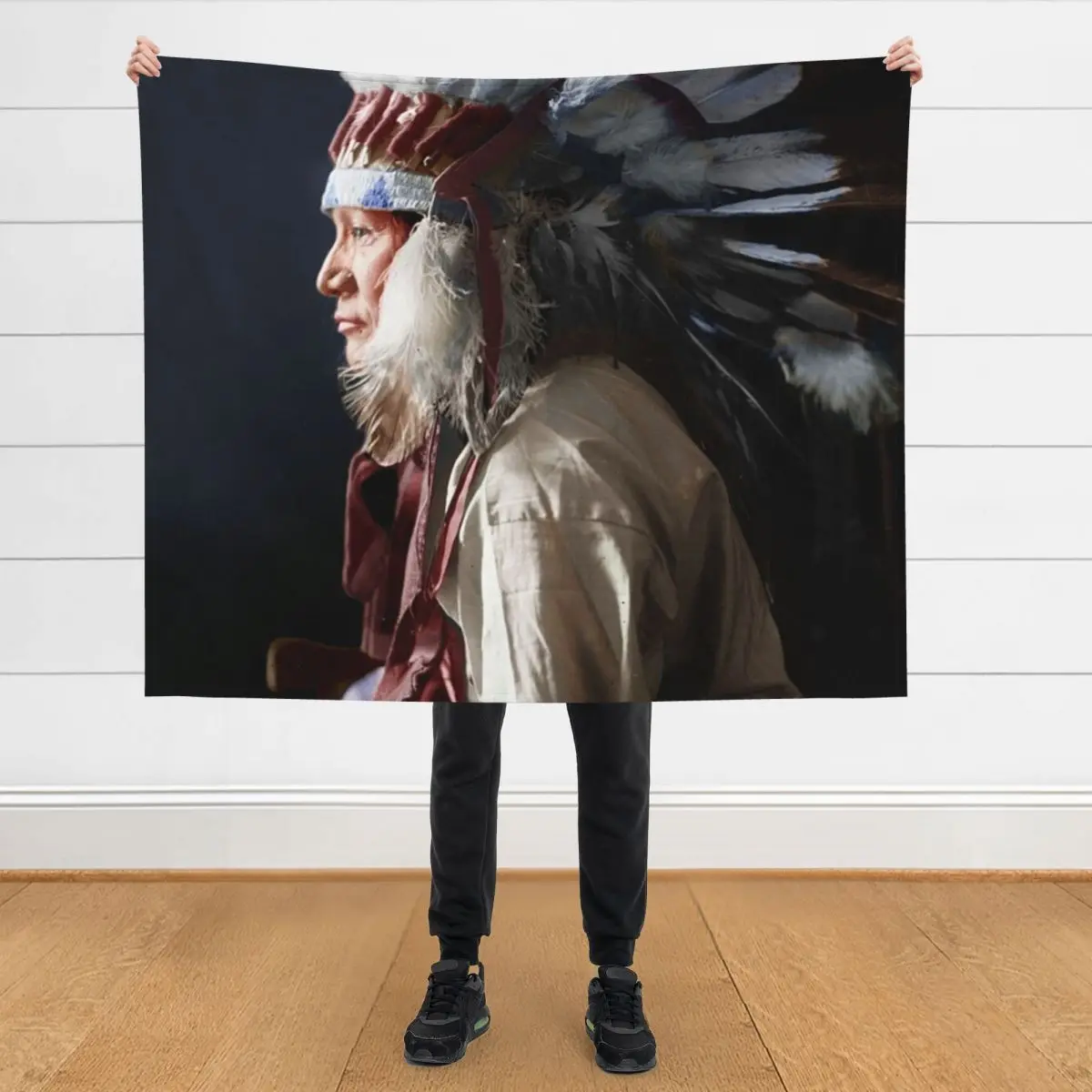 

Whirlwind horse. Lakota (Sioux). Throw Blanket Thins Luxury St Plaid on the sofa funny gift Blankets
