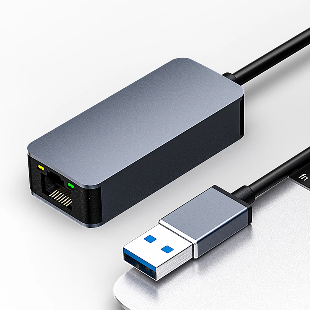 

USB3.0/Type-C To RJ45 Converter Drive Free Wired Gigabit Ethernet Lan Adapter Plug and Play for MacBook Pro2016/2017/2018/2019