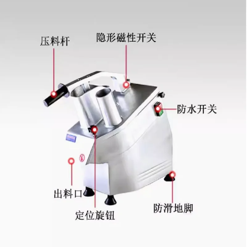 آلة تقطيع الخضار - آلة تقطيع المجعد الكهربائية الأوتوماتيكية وآلة تقطيع الفواكه والخضروات المقطعية