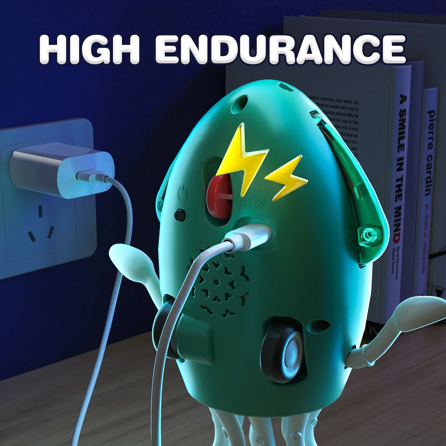 Dancing Squid Toy fish Dancer Electronic Luminous Fidget Toys for Toddler Baby Kids Auto Obstacle Dance Toy with Music Light