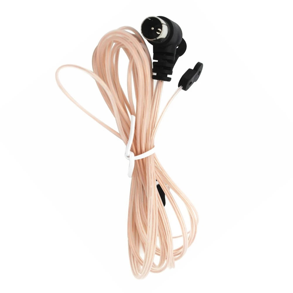 Antena de rádio B02B-FM 75 ofm dipolo antenas t internas cobre hd receptor aéreo macho tipo f conector para estações de rádio fm