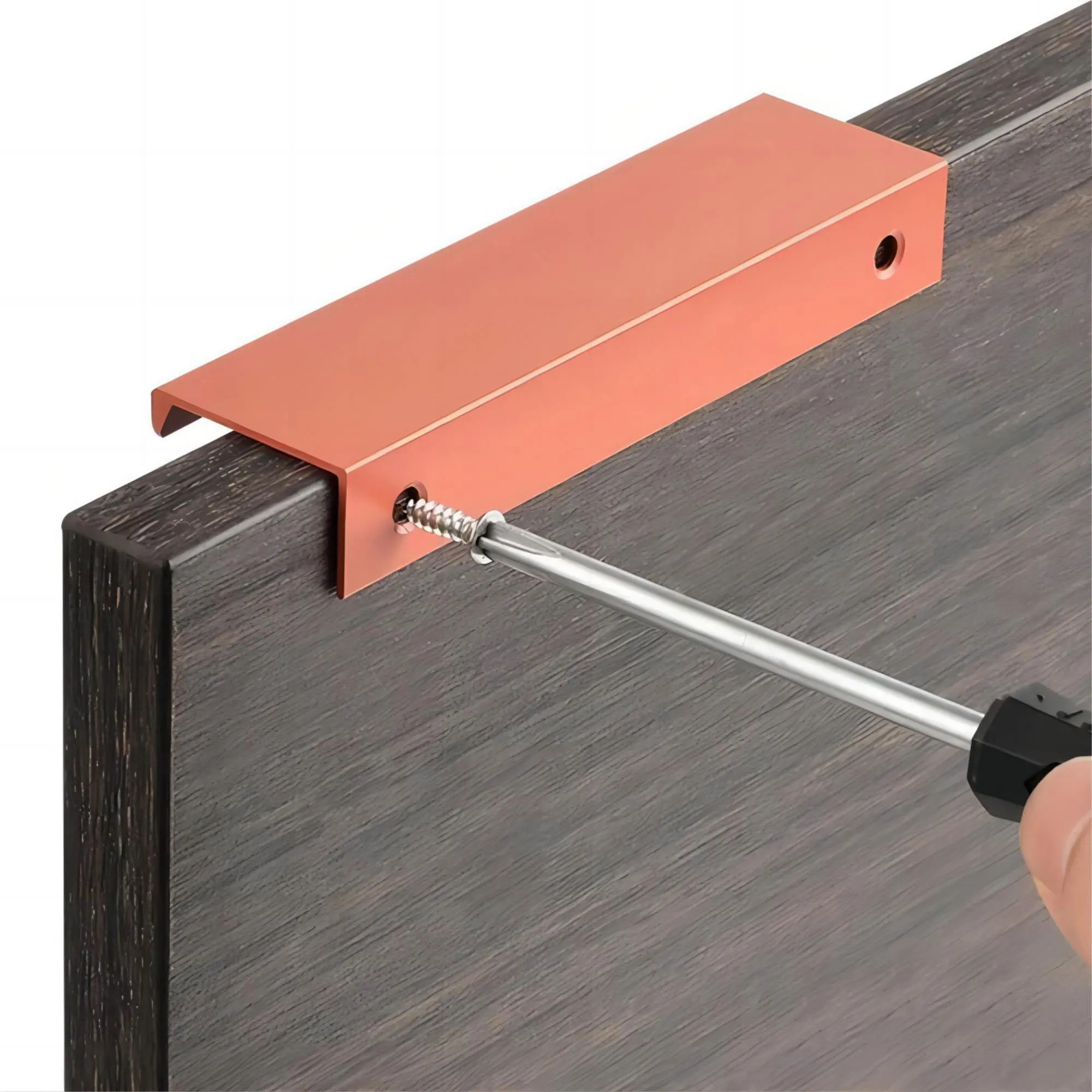 Invisible Handles for Cabinets and Drawers Colorful Aluminum Alloy Wardrobe Pulls Dresser  Knobs Simple Furniture Hardware
