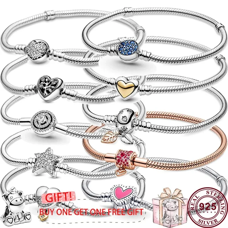 

Лидер продаж, серебро 925 пробы, блестящее вечное любящее сердце, Женский оригинальный браслет с метеоритным логотипом и перьями, свадебное ювелирное изделие «сделай сам»