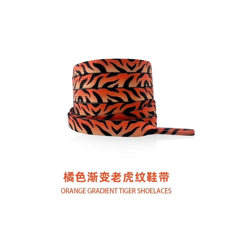 24 colors Dragon Tiger Leopard Snake 4 Colors Fashion Colorful Shoelaces Creative Flat Canvas Sneakers Shoes Laces Shoes Strings