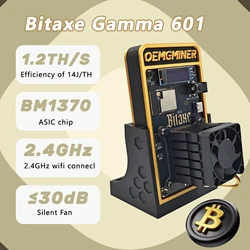 New Bitcoins Miner Bitaxe Gamma 601 1.2TH/s Solo Miner BM1370 Chip WiFi 18W BTC Lottery Crypto Miner Asic Silent Home Use Miner