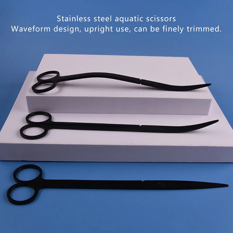 4/5/6PCS Stainless Steel Aquarium Fish Tank Aquatic Plants Tool Set Tweezers Long Tweezers Scissors Spatula For Fish Starter Kit